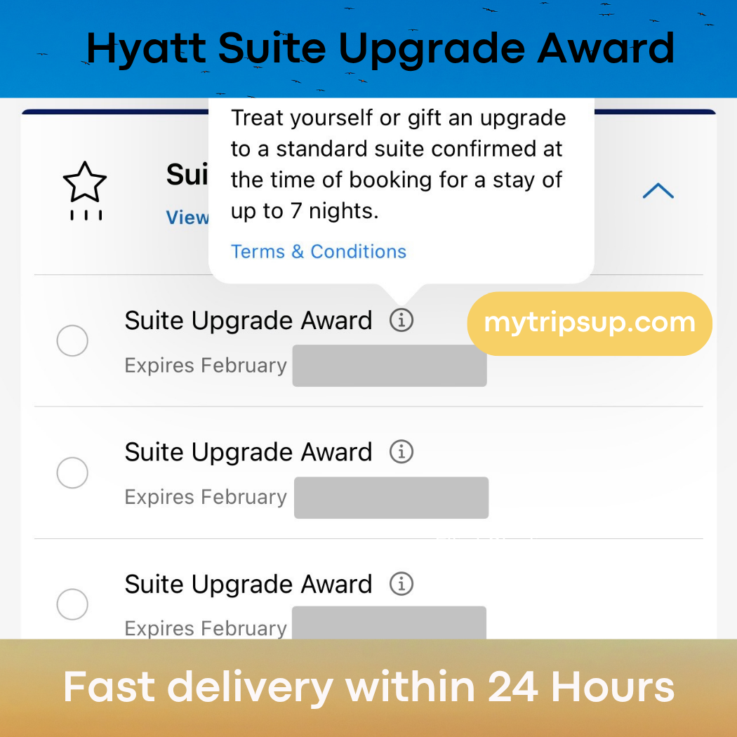 mytripsup Hyatt Suite Upgrade Award Exp 02/28/2028