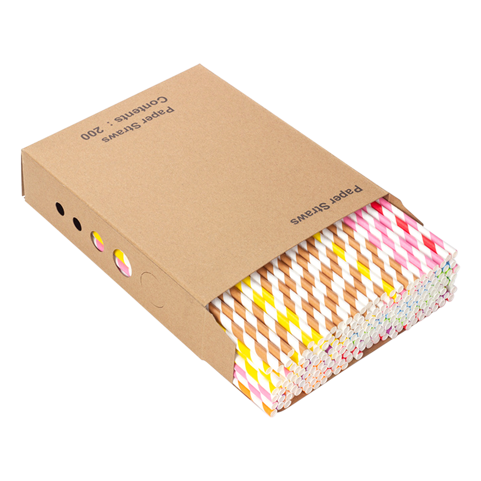 Paper Straws - Striped Drinking Straws for Party - 200 Pieces Random Color, 501 Original
Paper Straws - Striped Drinking Straws for Party - 200 Pieces Random Color, 501 Original