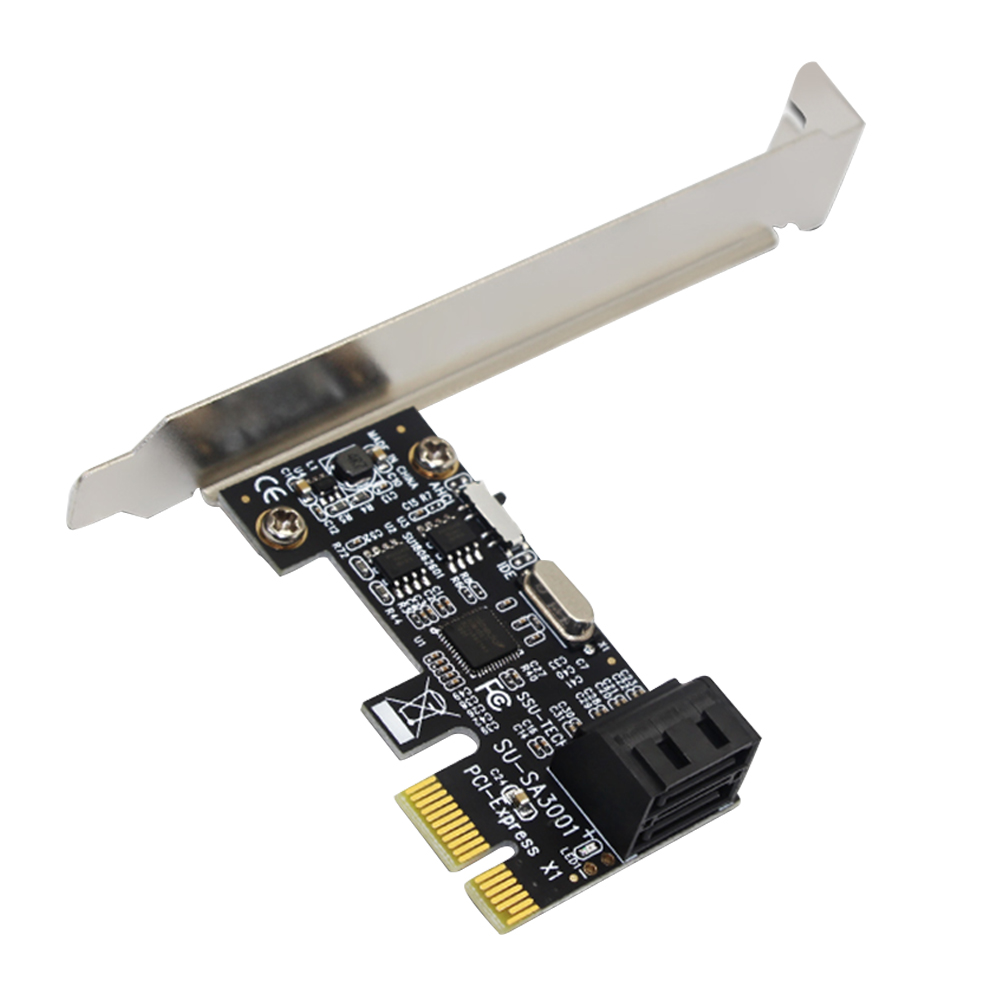 SA3001 2 Port SATA III PCIe Card SATA 3.0 to PCI-e 1X Adapter with Bracket, 501 Original
SA3001 2 Port SATA III PCIe Card SATA 3.0 to PCI-e 1X Adapter with Bracket, 501 Original