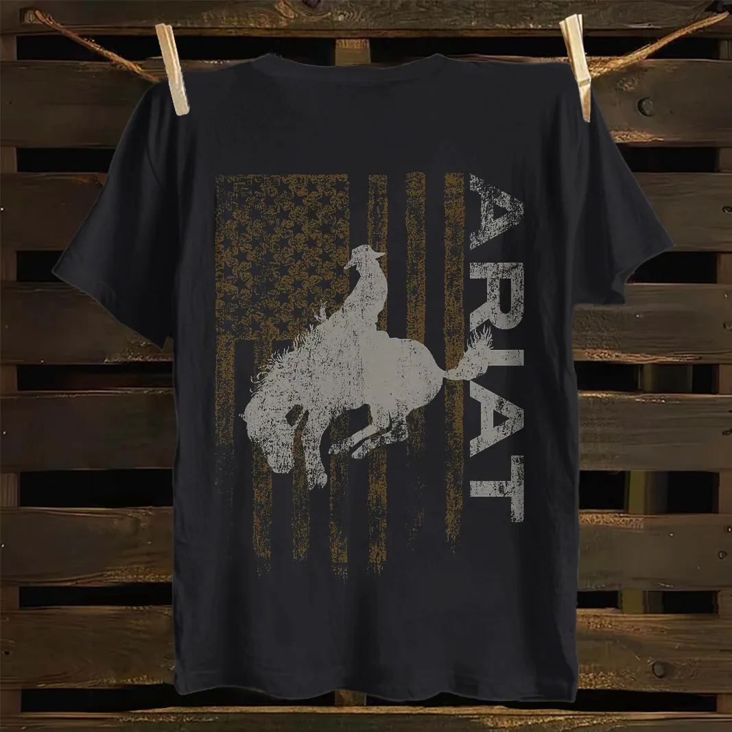 Cowboy Riding Graphic Men's T-shirt