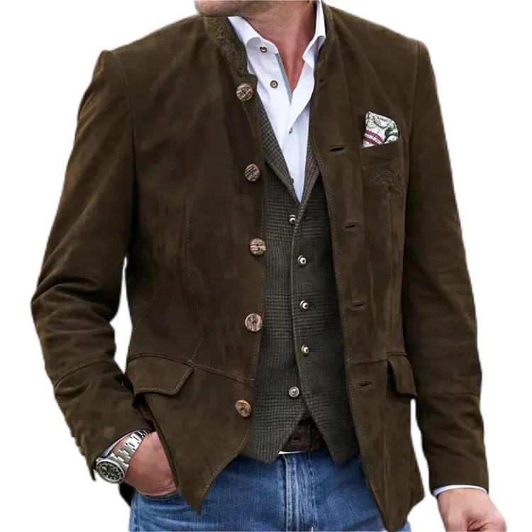 Men's Cotton Classic Casual Knit Jacket