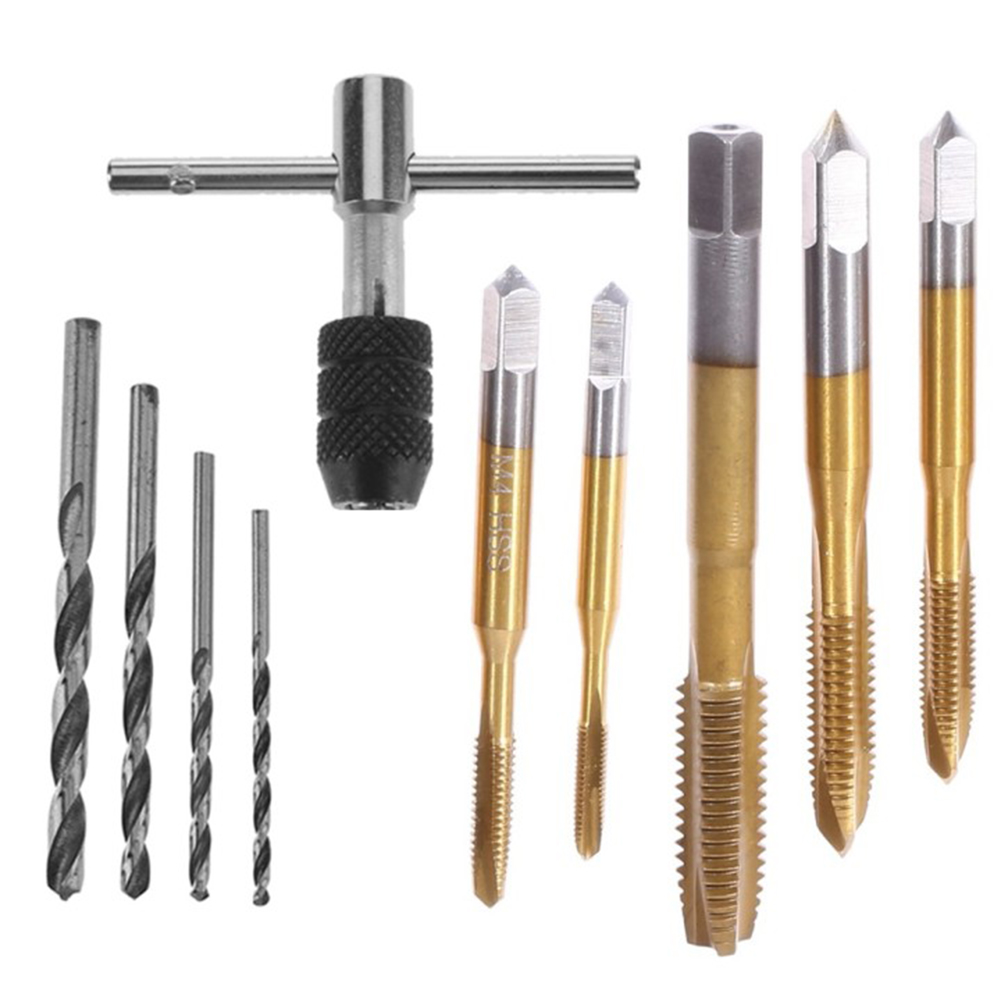 10pcs M3-M8 Tapping Threading Screwdriver Drill Wrench with Twist Drill Bit, 501 Original
10pcs M3-M8 Tapping Threading Screwdriver Drill Wrench with Twist Drill Bit, 501 Original