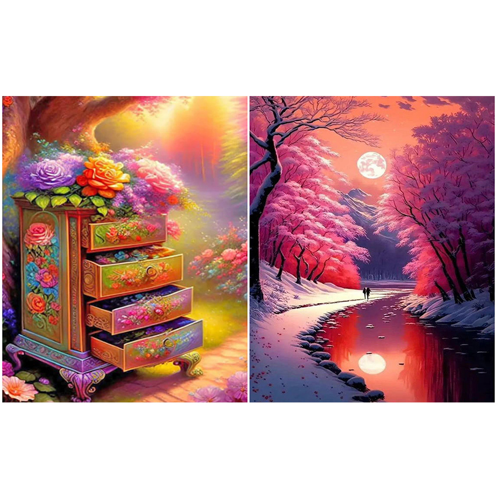 Landscape Cartoon Nature AB Diamond Painting Bedroom Decoration Diamond Art  Tools And Accessories Bookmark Personalized Gifts