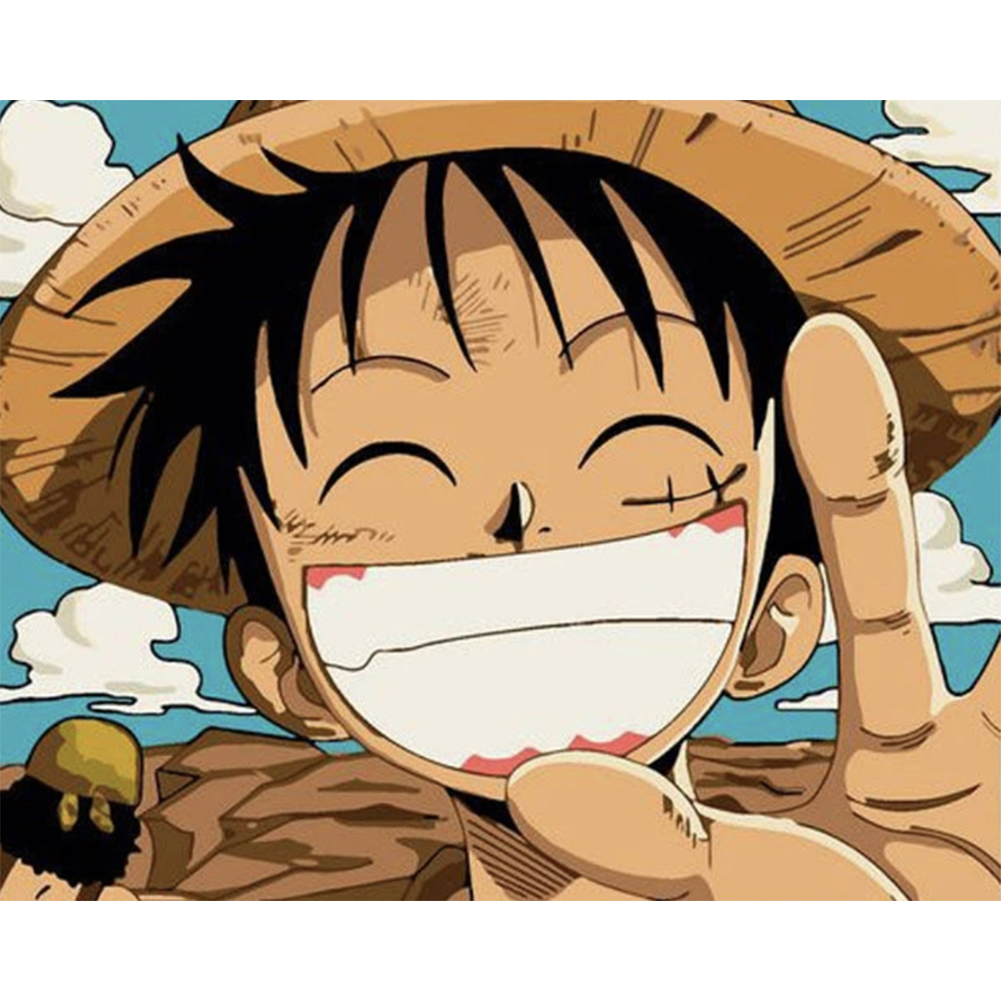 One Piece Monkey D Luffy 30*40cm(canvas) full round drill diamond painting