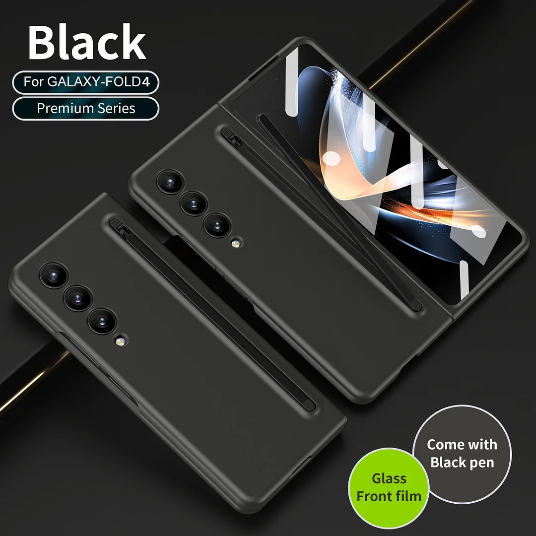 Luxury Phone Case With Screen Protector,Stylus,Stylus Slot For Galaxy Z Fold3/Z Fold4/Z Fold5