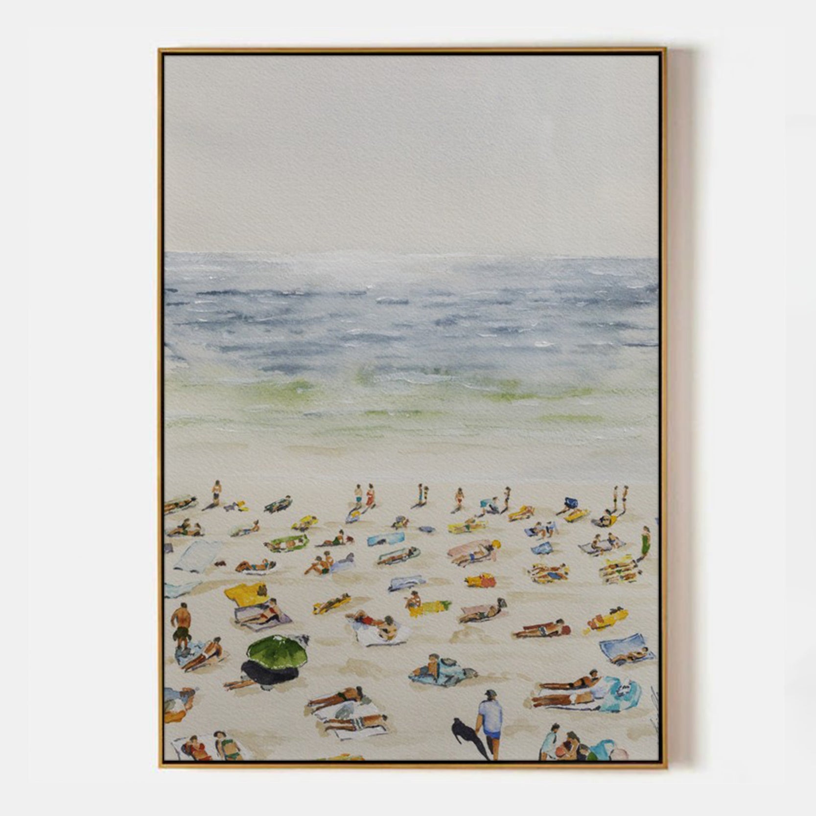 Arabelart AR1313 Aerial Beach Scene in Oil