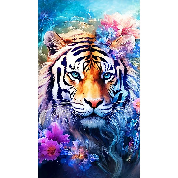 Tiger - Full Round - Diamond Painting(40*70cm)