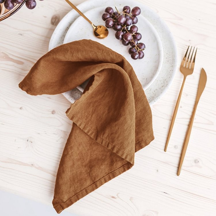 Washable Soft Linen Napkins-ChouChouHome