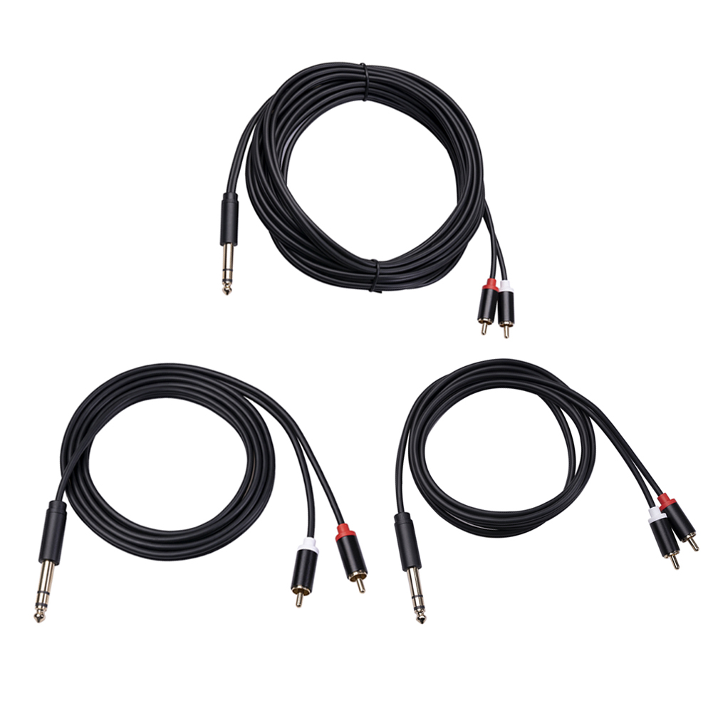 Gold-Plated 6.35mm 1/4 inch TRS Male to 2 RCA Male Audio Y Splitter Cable, 3m, 501 Original
Gold-Plated 6.35mm 1/4 inch TRS Male to 2 RCA Male Audio Y Splitter Cable, 3m, 501 Original