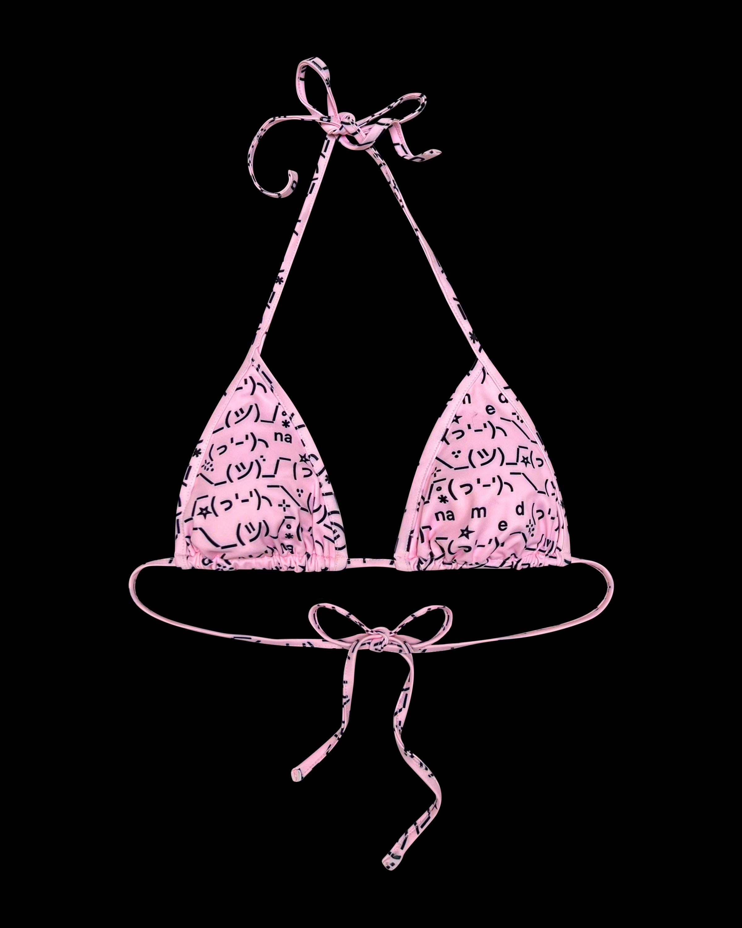 MALFUNCTION BIKINI TOP BABY PINK