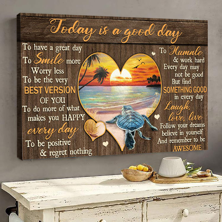 Today is A Good Day Canvas Wall Art