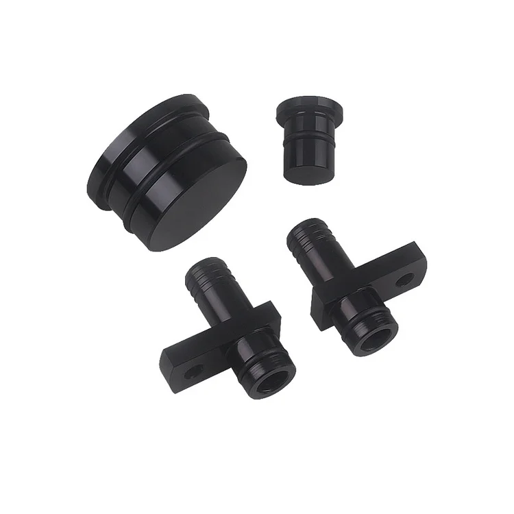 GM Duramax 6.6L 2004.5-2010 PCV Reroute Fittings with Reroute Resonator Plug For GM Duramax 6.6L