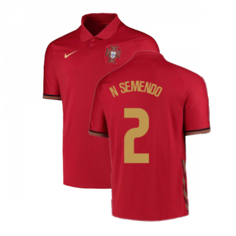 Portugal Nélson Semedo 2 Home Shirt Kit UEFA Euro 2020