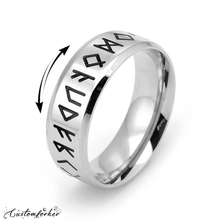 Nordic Viking Number Ring