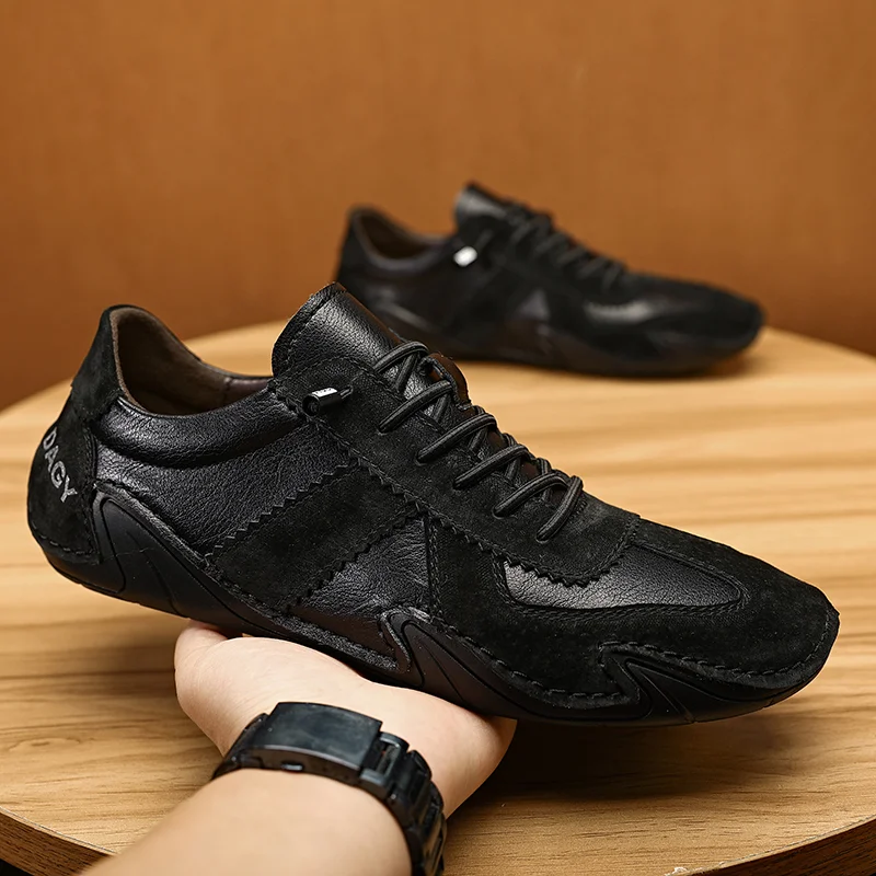 Handmade Leather Outdoor  Breathable Leather Shoes