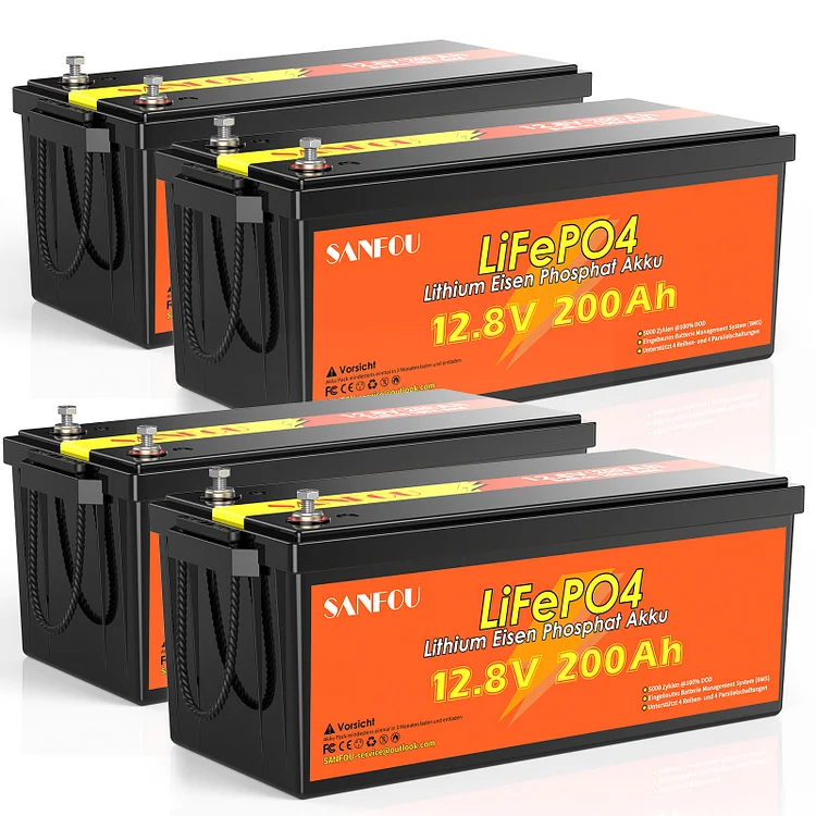 SANFOU 12.8V 200Ah Lifepo4 Battery Pack4