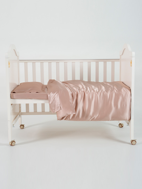 Silk Beddding Set For Baby Three-piece Set REAL SILK LIFE