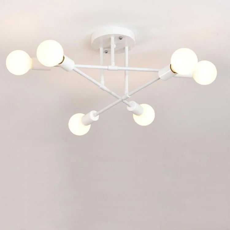 Geometrical Linear Modern Sputnik Flush Mount Light LED Ceiling Light - Appledas