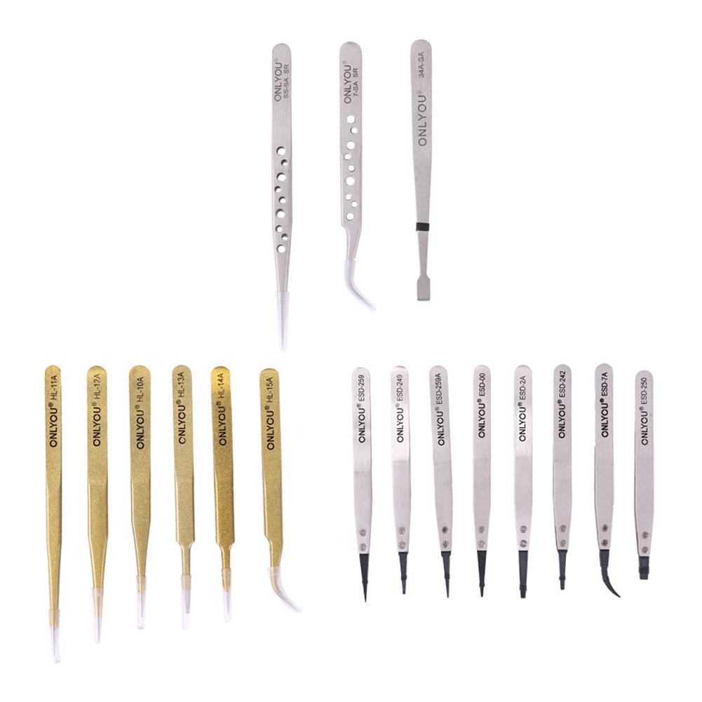 1 Set Anti-static Stainless Steel Tweezers Precision Maintenance Hand Tools, 501 Original
1 Set Anti-static Stainless Steel Tweezers Precision Maintenance Hand Tools, 501 Original