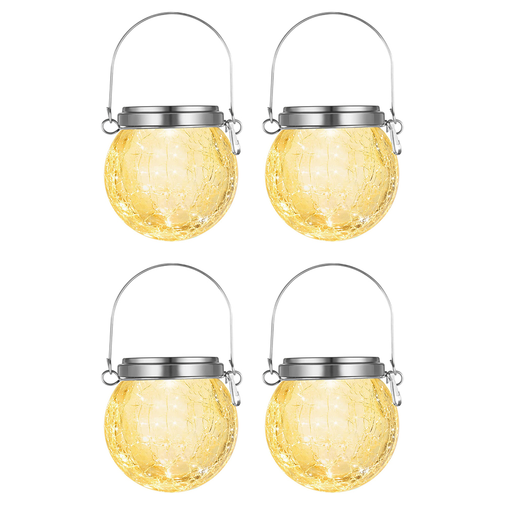 4pcs LED Solar Lamp Cracked Glass Ball Hanging Light Garden Yard Art Decor, Warm light, 501 Original
4pcs LED Solar Lamp Cracked Glass Ball Hanging Light Garden Yard Art Decor, Warm light, 501 Original
