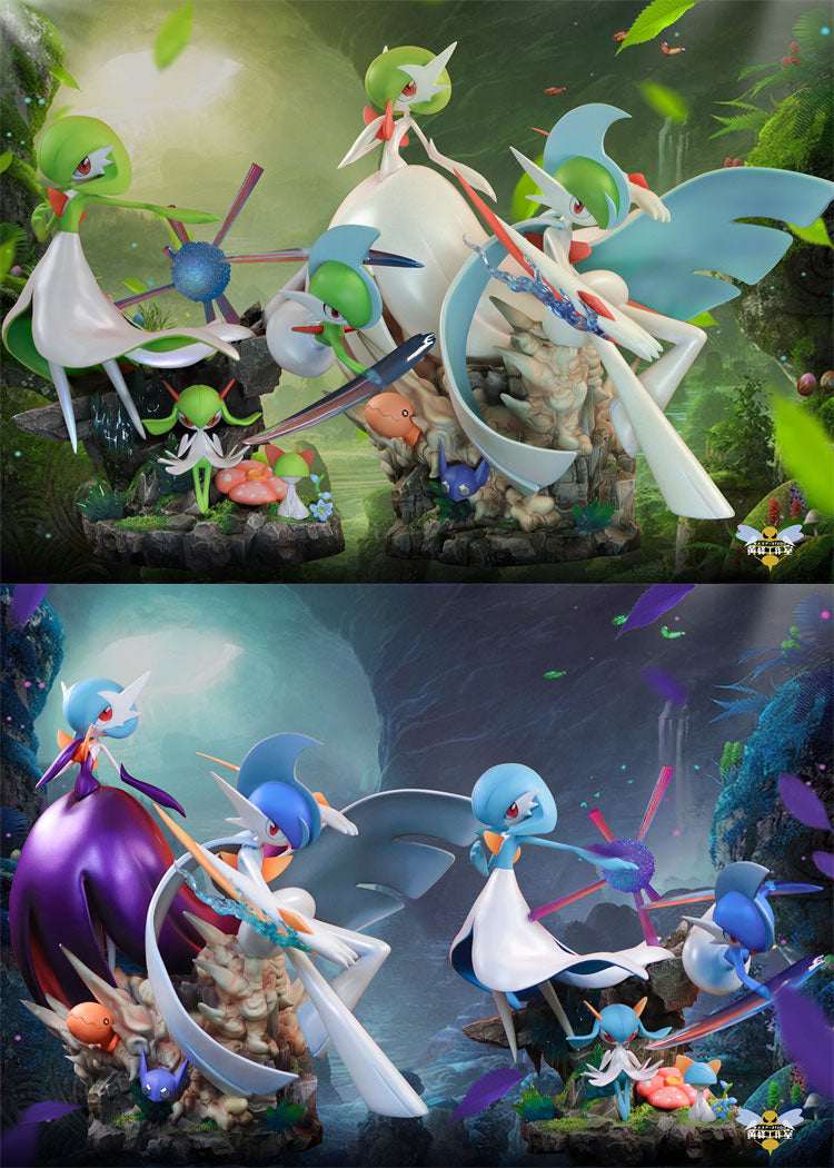 Shiny Mega Gallade & Shiny Mega Gardevoir I hope it looks like this