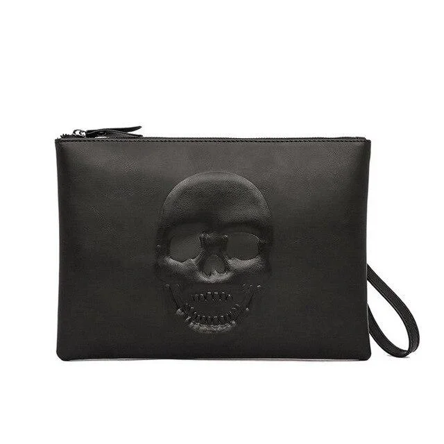 Womens Skull Clutch Bag