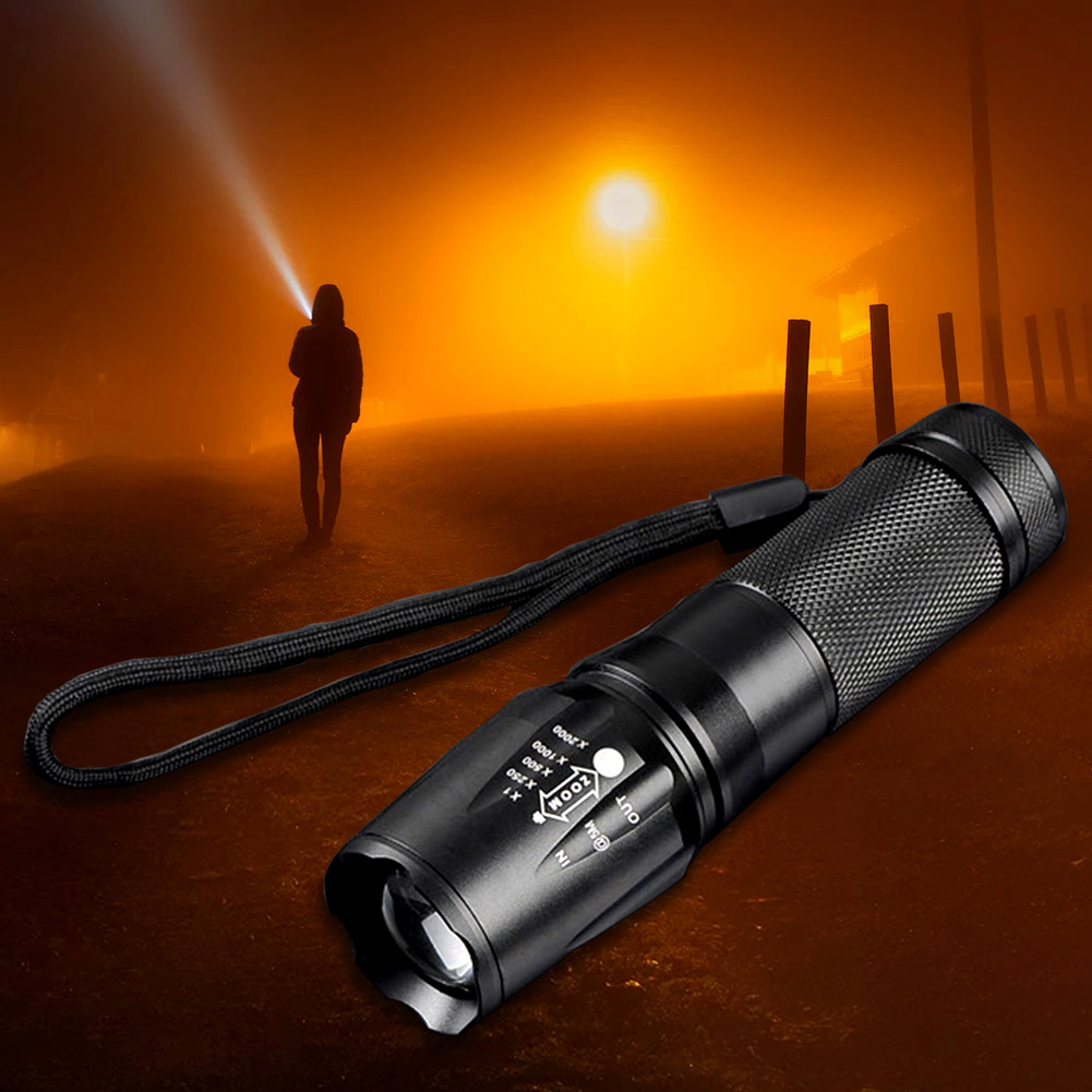 Telescopic Zoom XML T6LED Flashlights 5 Modes Outdoor Camping Hunting Torch, 501 Original
Telescopic Zoom XML T6LED Flashlights 5 Modes Outdoor Camping Hunting Torch, 501 Original