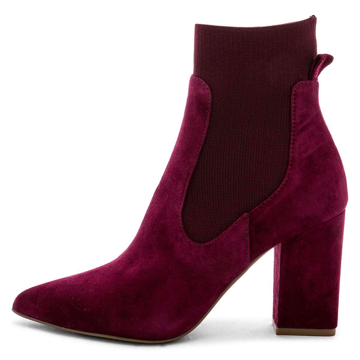 Burgundy suede ankle on sale boots