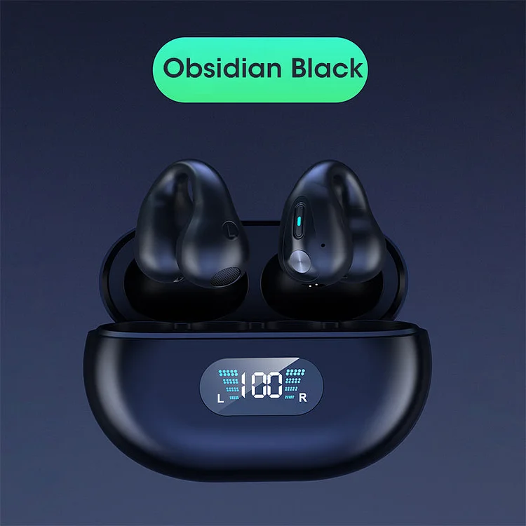 Wireless Blue Bone Conduction Headphone Clip socialshop