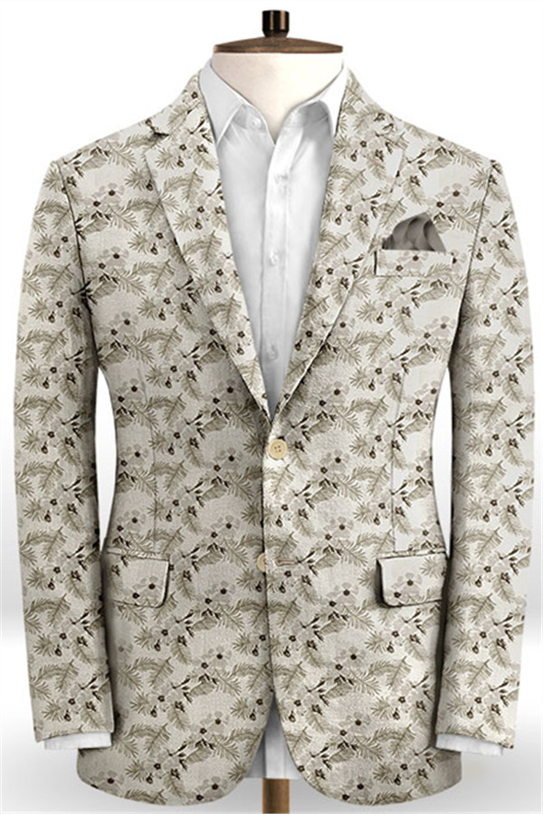 Dresseswow Handsome Flower Printed Casual Prom Outfits For Guys