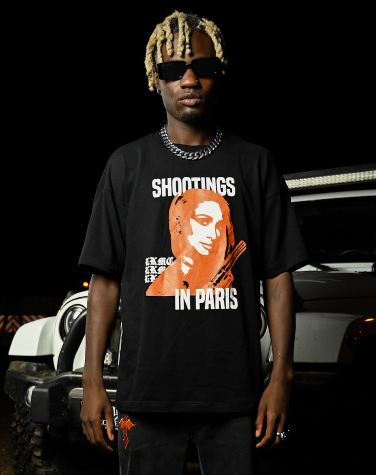 Shooting in Paris T-shirt - Black