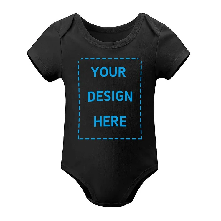 Personalized Newborn Baby Toddler Short Sleeve Onesies Bodysuits