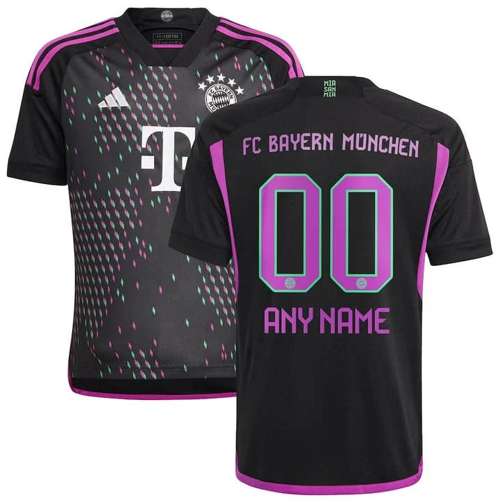 Bayern Munich Away Shirt Kids & Junior Minikit 2023-2024 ( Printing Your Name )