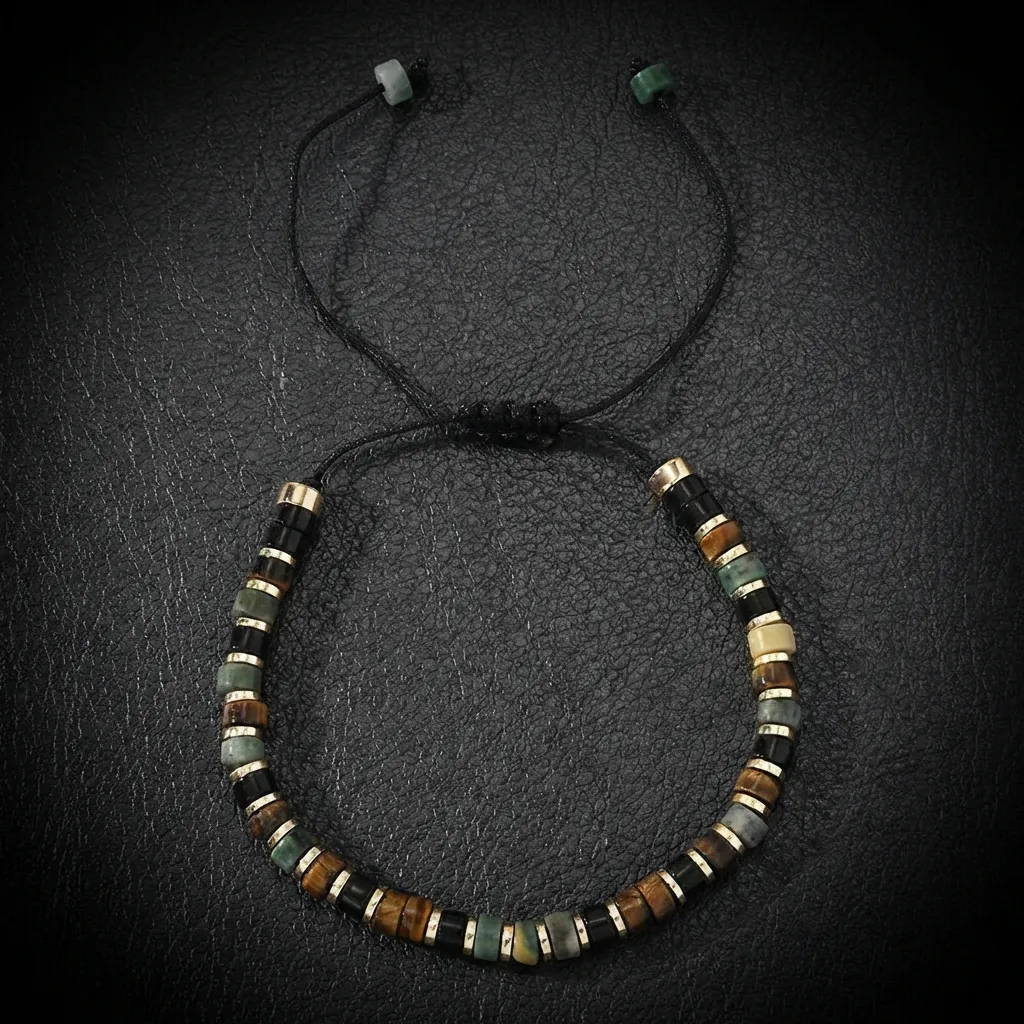 JiStones Artisan Hematite & Gemstone Spacer Bracelet Style A (Ref. 03A)