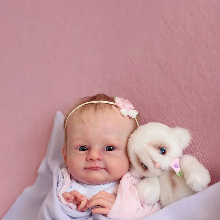  20'' Lifelike Afenda Reborn Toddler Baby Doll Girl with Blue Eyes Opened - Reborndollsshop®-Reborndollsshop®
