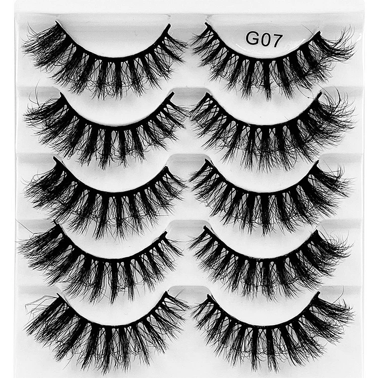 3D Full-Look 5 Pairs False Lashes Set G07