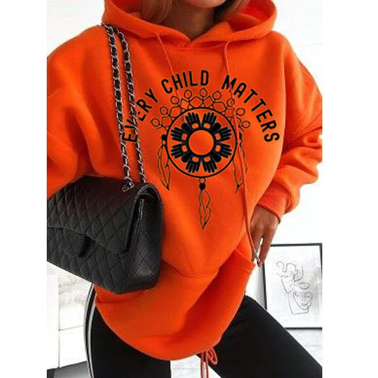 PORTION DONATED!Every Child Matters Casual Print Unisex Hoodie