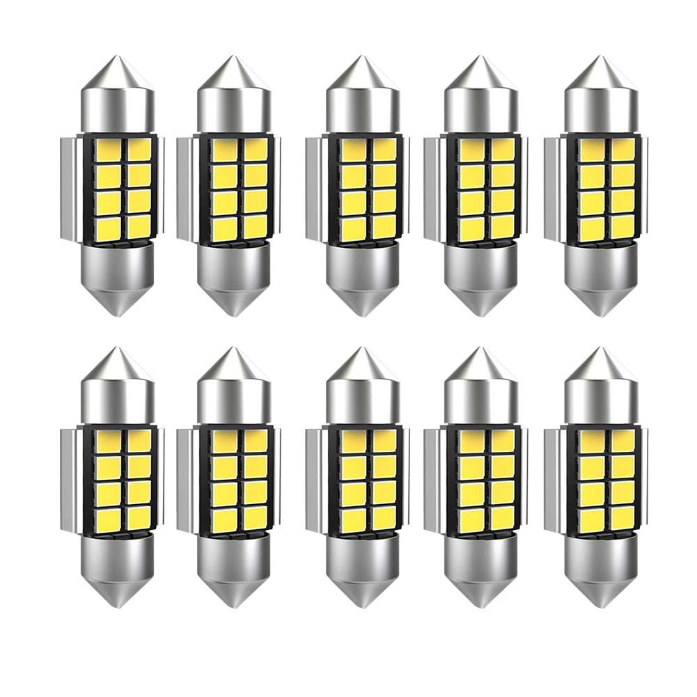 10pcs 31/36mm Car License Plate Bulb Automobile Truck Festoon LED Dome Lamp, Blue, 501 Original
10pcs 31/36mm Car License Plate Bulb Automobile Truck Festoon LED Dome Lamp, Blue, 501 Original
