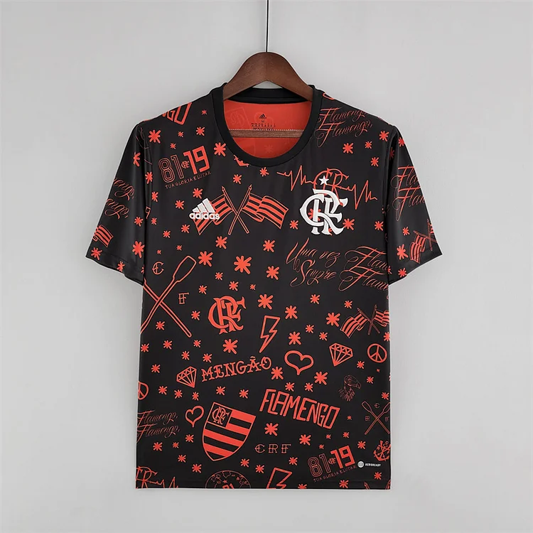 Flamengo Pre-match Shirt Top Kit 2022-2023