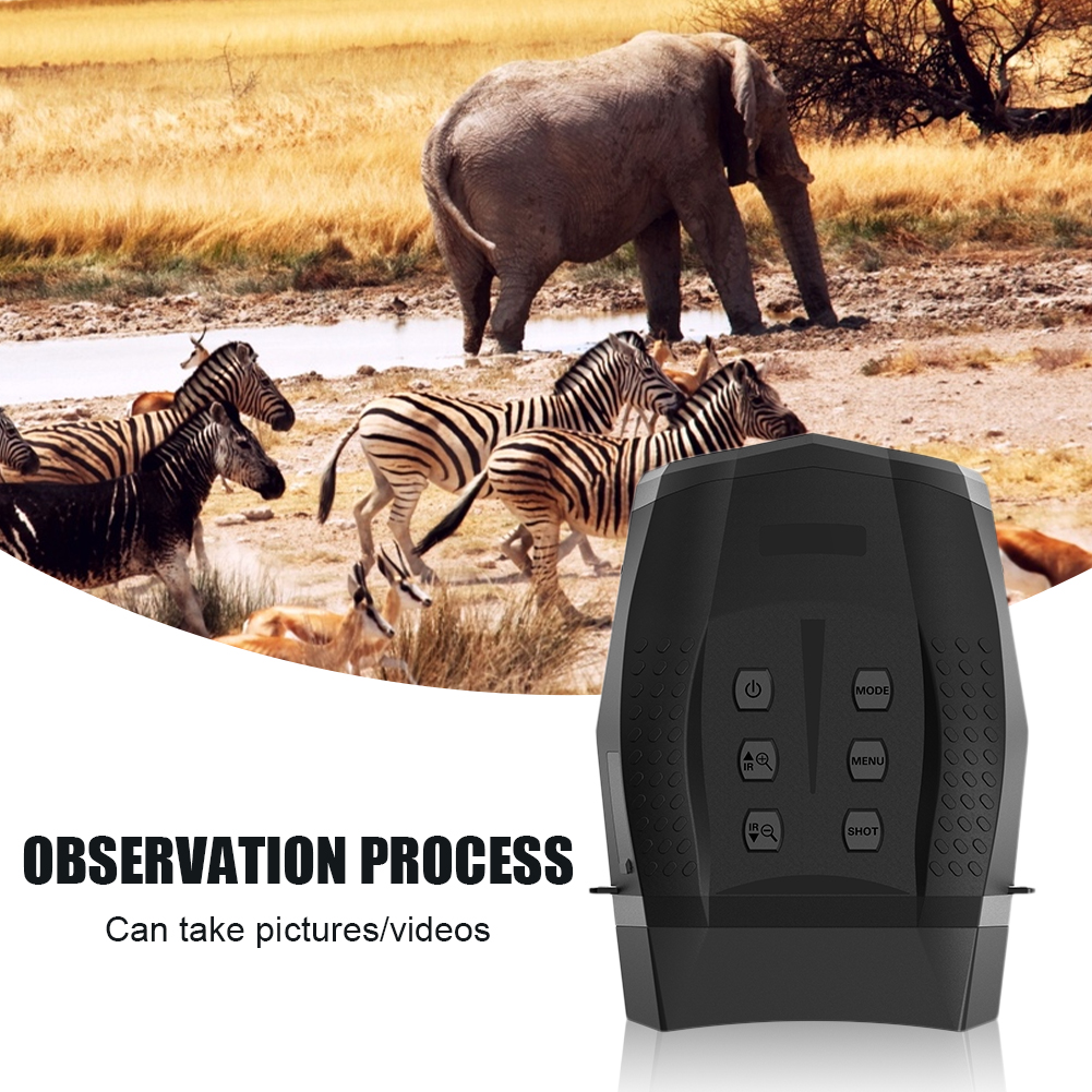 BekinTek Night Vision Binoculars Infrared Goggles Optics Telescope 600m Full Dark Observing Distance 6x Eyepiece Magnification 4x Digital Zoom 7x Grade IR Adjustment 1080P Video 3M Photo HD Screen with 130M Starlight Sensor 10