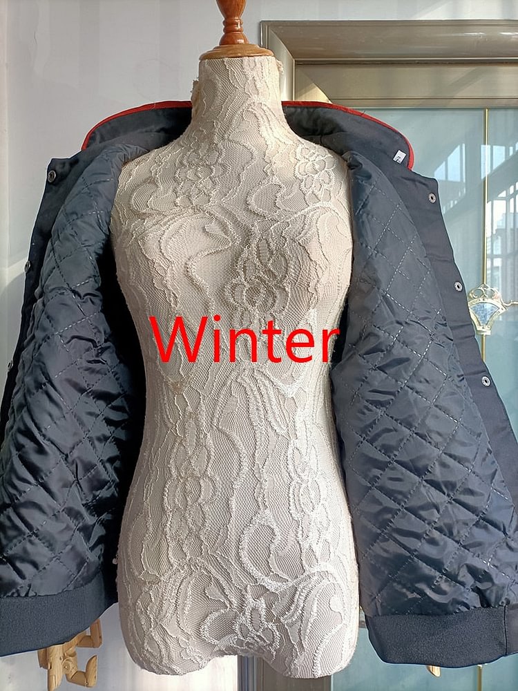 Harajuku Patch Plus Size Coat Winter Autumn Women's Jackets Hip Hop Autumn Long Sleeve Female Jacket Outwear - BlackFridayBuys