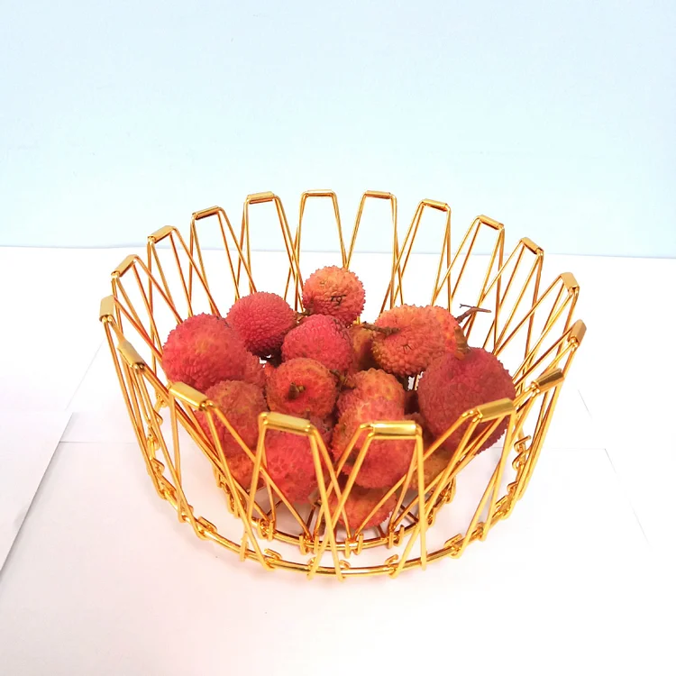 Collapsible Folding Wire Metal Basket