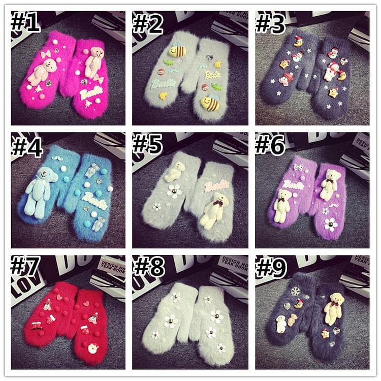 Kawaii Cartoon Harajuku Warming Gloves SP1710980