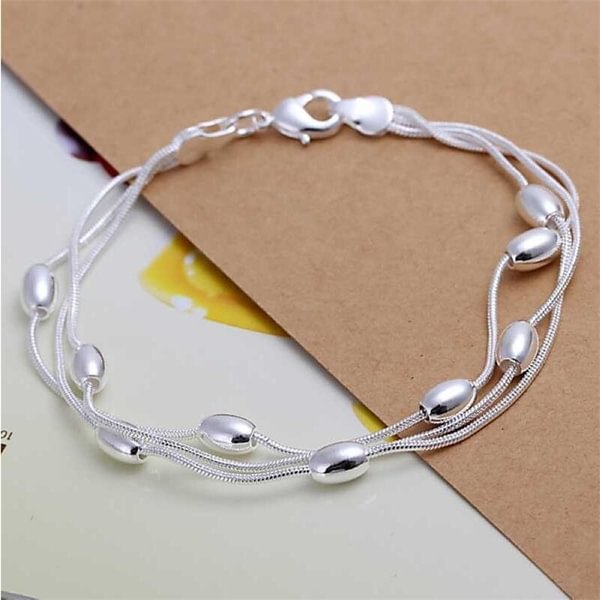 Fashion Luxury Design Men & Women's 925 Sterling Silver Charm Bracelet Fine Jewelry