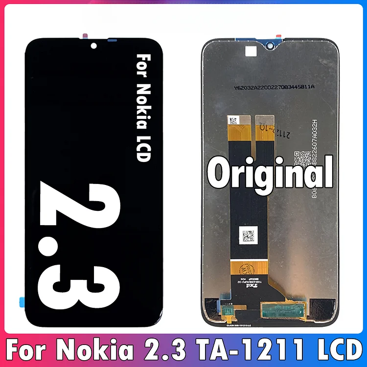 6.2" Original For Nokia 2.3 LCD Display Touch Screen Digitizer Assembly Replacement For Nokia 2.3 Display LCD TA-1211 Repair