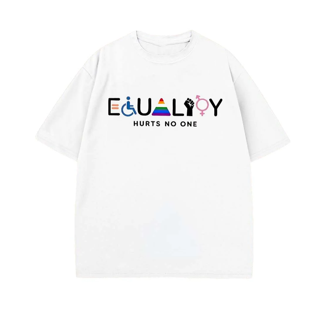 Equality Hurts No One Printed Unisex Oversized T-shirt - Devcarry