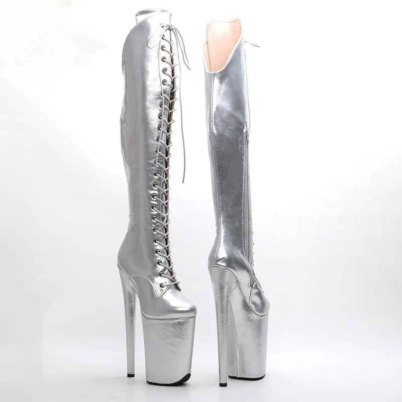 VCshoes 23CM/9inches Knee High Boots For Women Chunky Platform High Boots Party Shoes Women Boots 5B