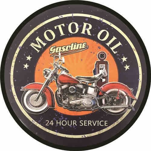 Motor - Round Shape Tin Signs/Wooden Signs - 30*30CM