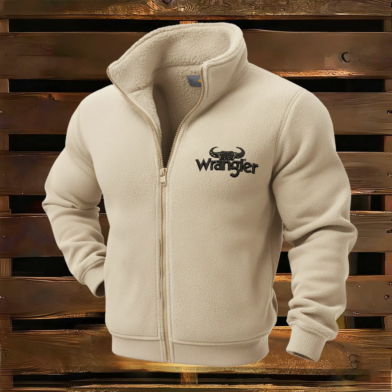 Classic Ranch Vibe Embroidered Fleece Cowboy Coat