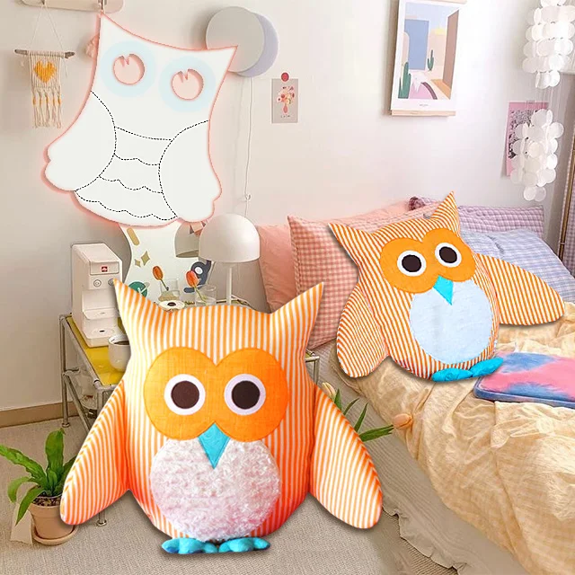 Diy Fabric Owls Templates With Instructions